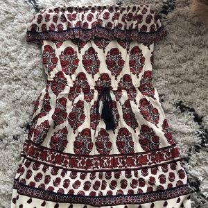 MOSSIMO STRAPLESS PATTEREN DRESS